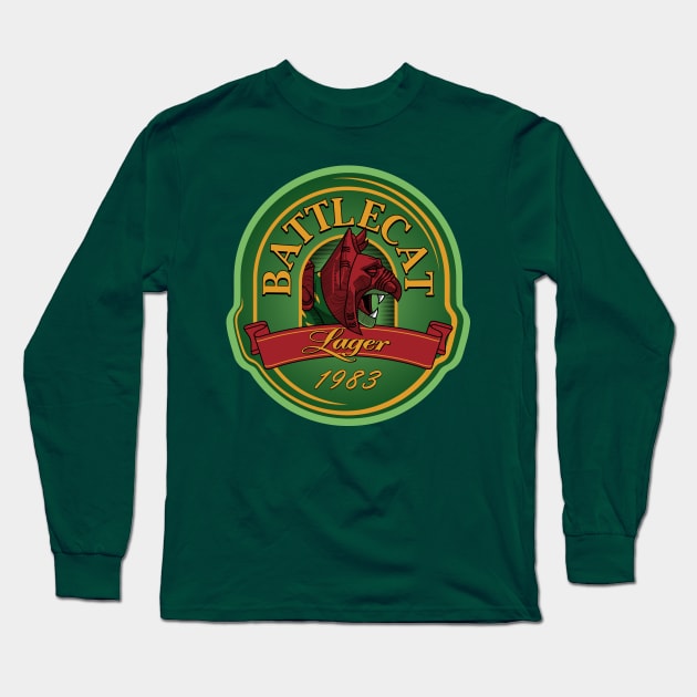 Battlecat Lager Long Sleeve T-Shirt by LAMBZILLA